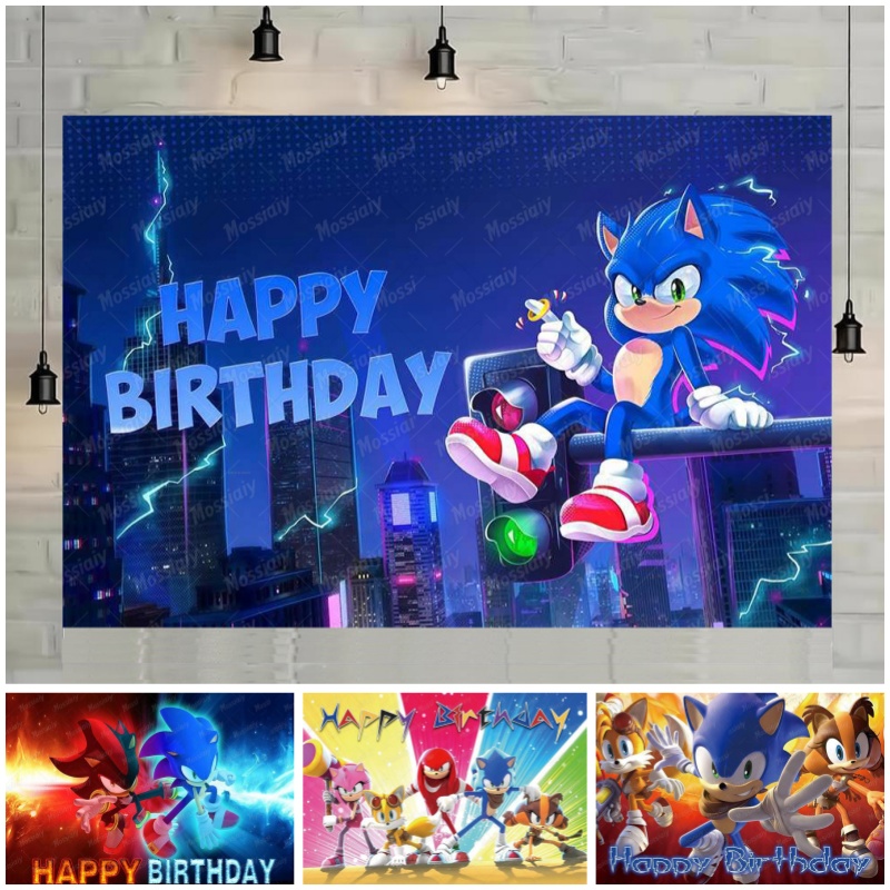 Photography Term - Blue Running Hedgehog Baby Birthday Photography