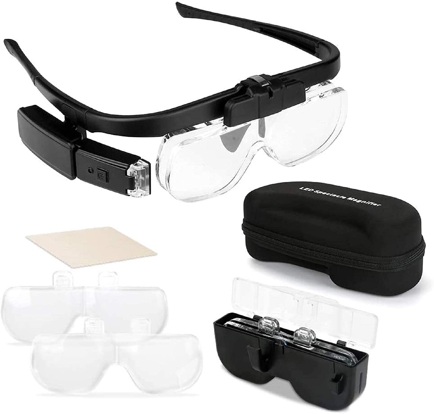Eye Piece Magnifier - Magnifying Glasses Magnifier 1.5X/2X/ 2.5X/3.5X/4X/4.5X USB