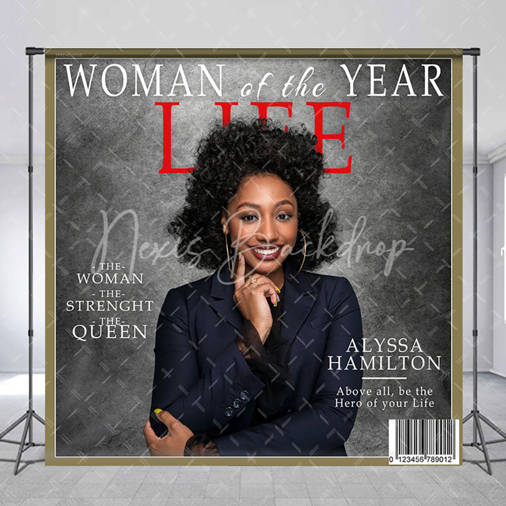 Photography Magazine - Custom Grey Magazine Cover Women Birthday