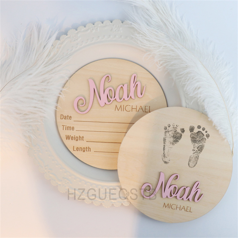 Photography Prompt - A Set Custom Name Birth Announcement