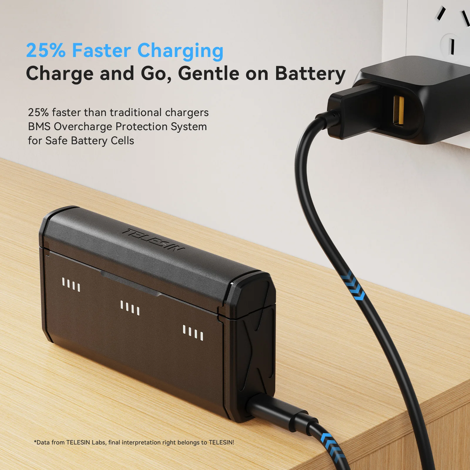 TELESIN Portable Fast Charging - Gopro Action Camera Hero 13 Black review and price