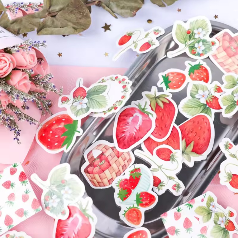 45Pcs Fruit Strawberry Box Sti - Photography Magazine review and price