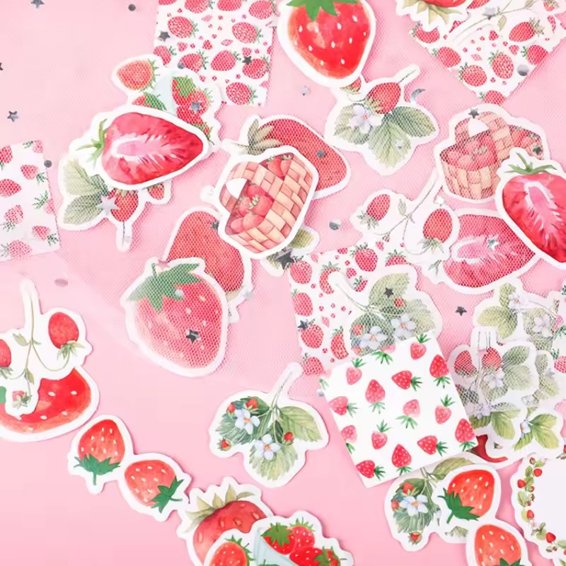 45Pcs Fruit Strawberry Box Sti - Photography Magazine review and price