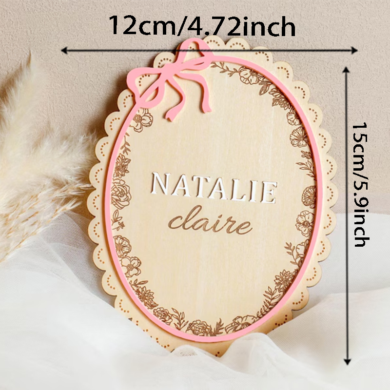 1pc Wooden Newborn Name Sign,  - Photography Prompt review and price