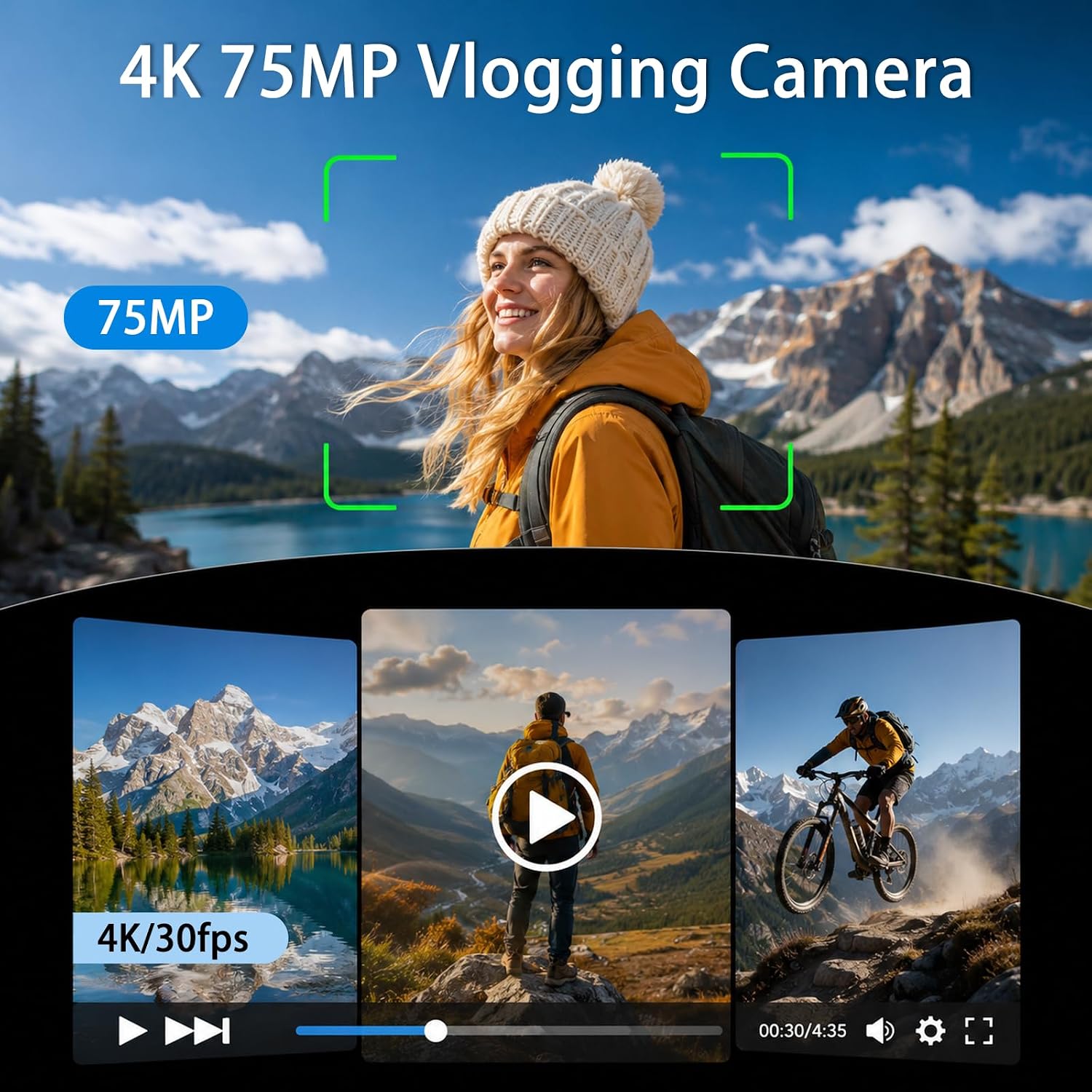 4K Handheld Gimbal Vlogging Ca - Photography Term review and price