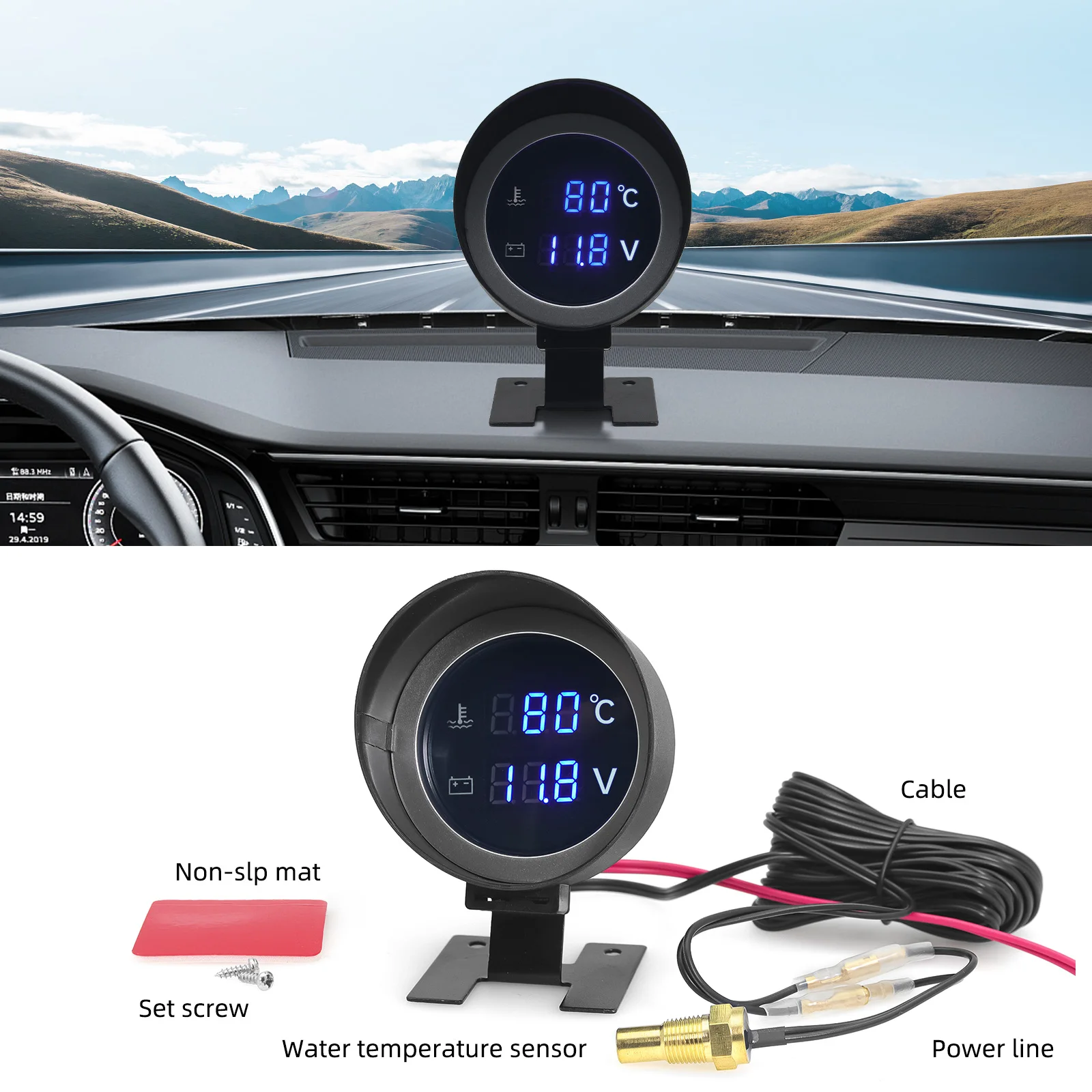 Led Digital Car Truck Water Te - Light Meter Incident review and price