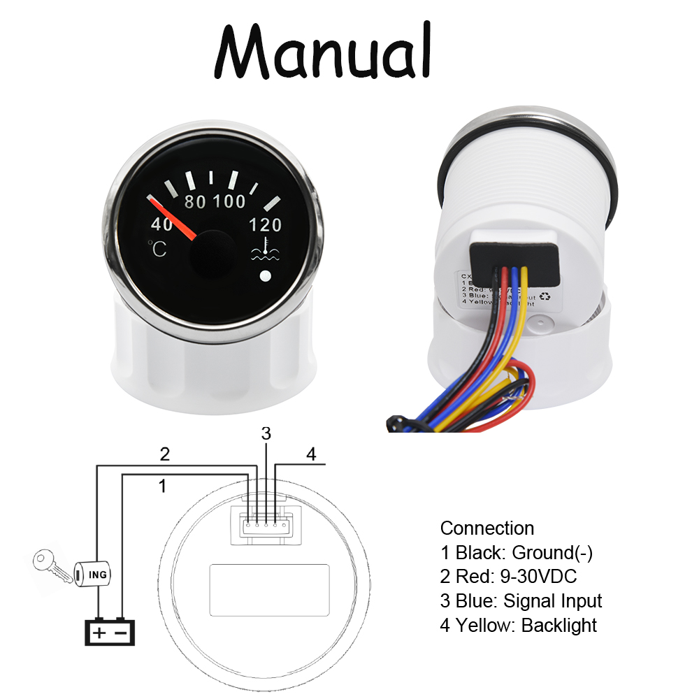 Auto Car Water Temp Gauge for  - Light Meter Incident review and price