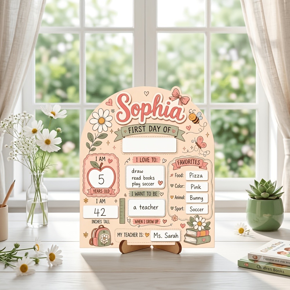 Custom Name First Day of Schoo - Photography Prompt review and price