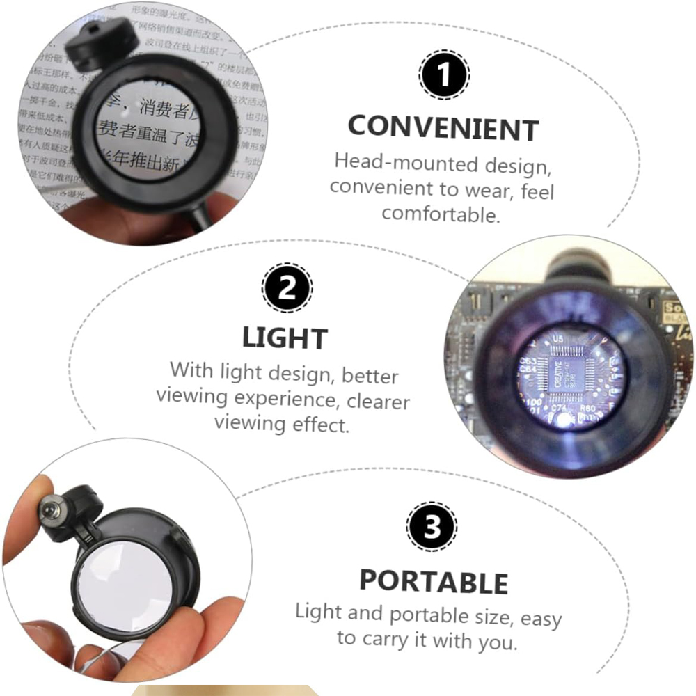 Portable 15X Loupe Lens Headba - Eye Piece Magnifier review and price