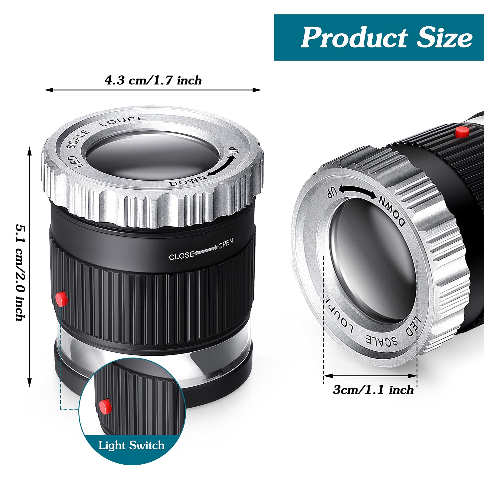 30X Pocket Magnifier with Scal - Eye Piece Magnifier review and price