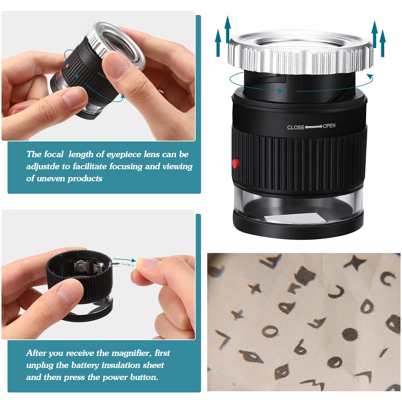 30X Pocket Magnifier with Scal - Eye Piece Magnifier review and price